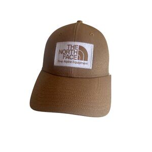 The North Face Brown & White Mesh Trucker Hat Snapback Fine Alpine Equipment